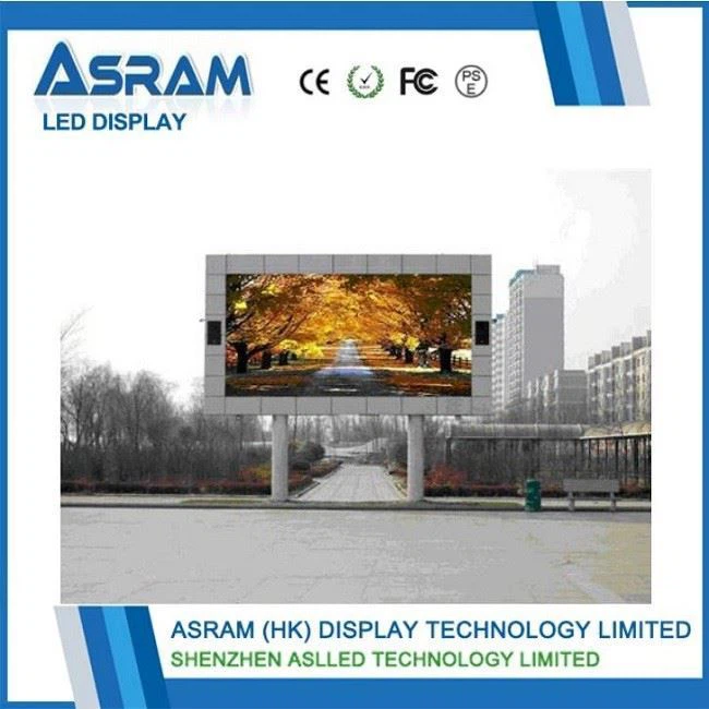 DIP P8 Outdoor Large Square Led Display Brightness 7000CD